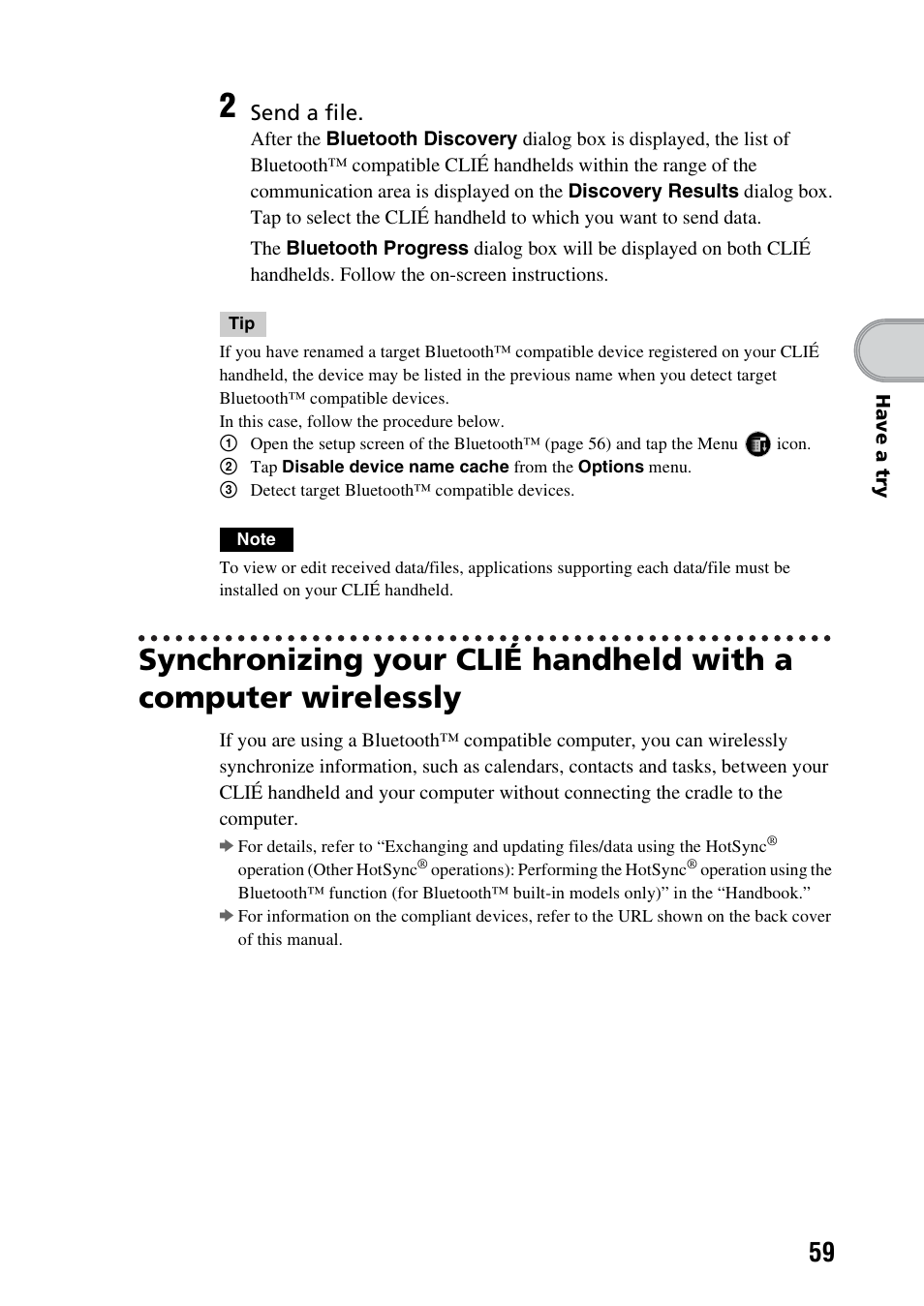 Sony PEG-NX73V User Manual | Page 59 / 112