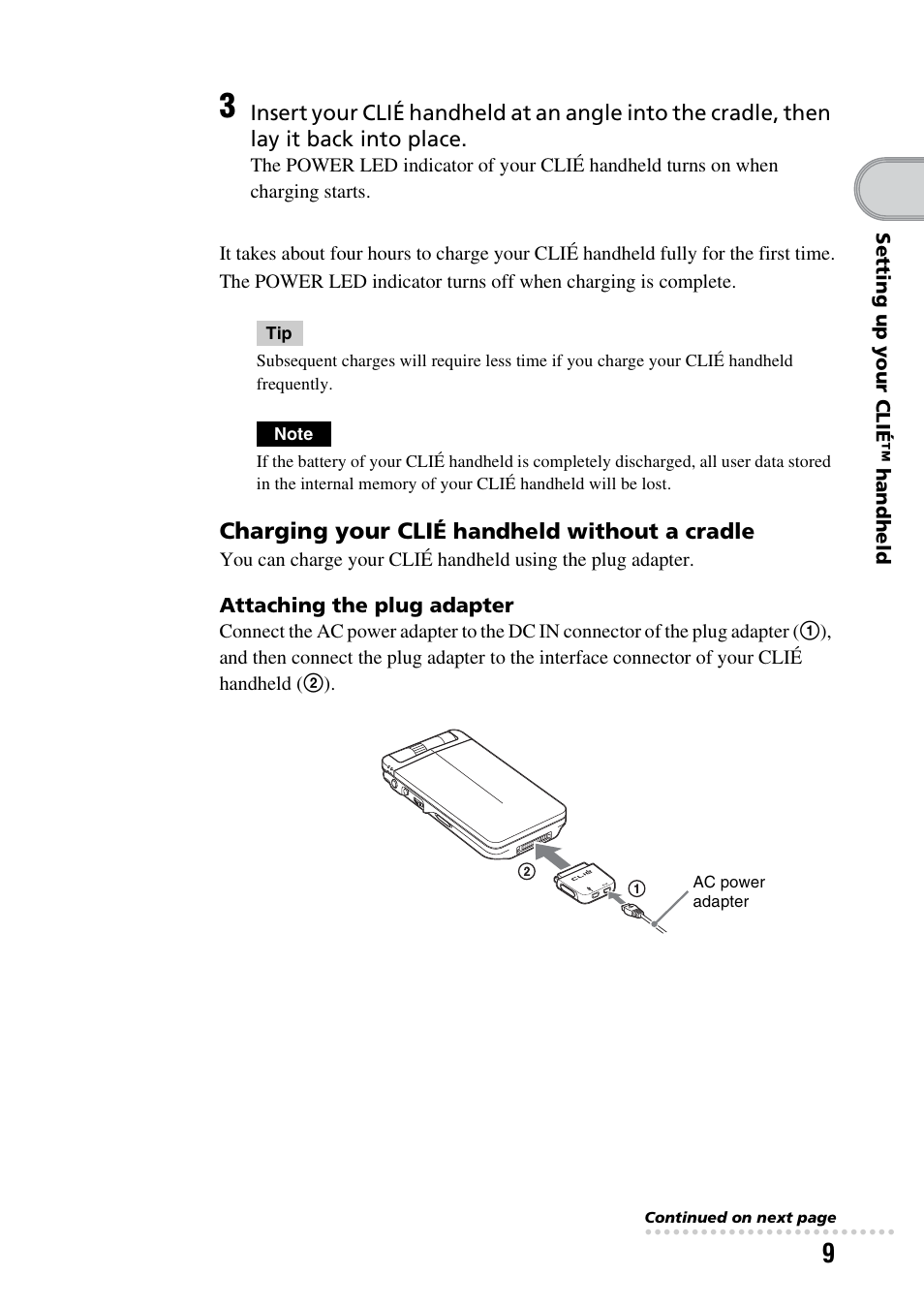 Sony PEG-NX73V User Manual | Page 9 / 112