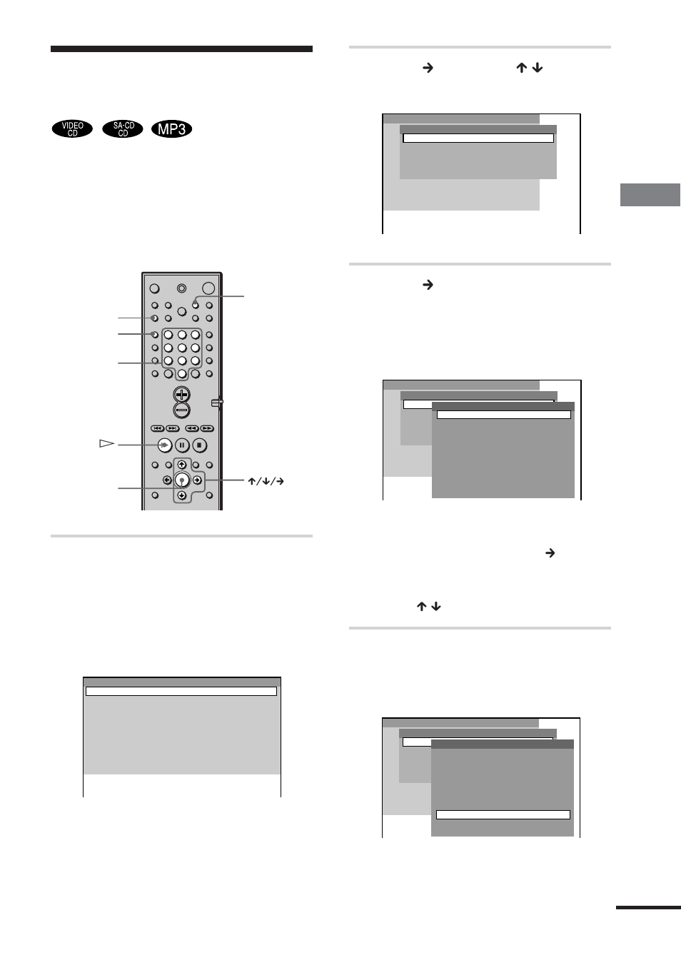 Creating your own program, Pla ying discs, Program play) | Press c , then press x / x to select the disc, Press c, Select the track you want to program, The program menu appears on the tv screen, For example, select track “7 | Sony DAV-C770 User Manual | Page 39 / 88