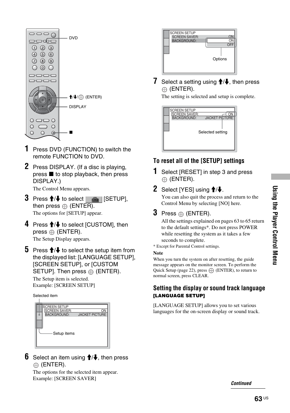 Sony TAV-L1 User Manual | Page 63 / 88