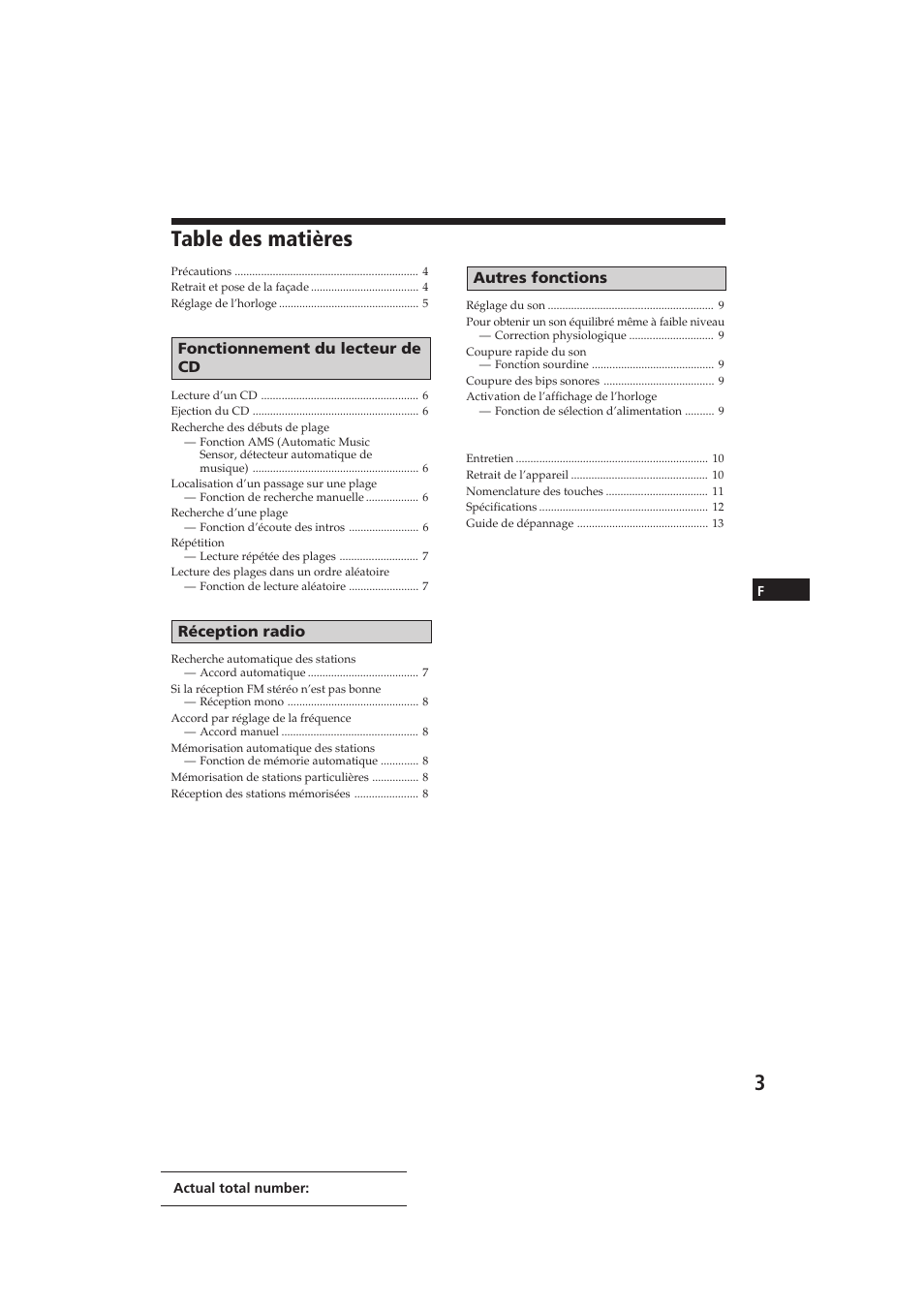 Sony CDX-3100 User Manual | Page 16 / 54