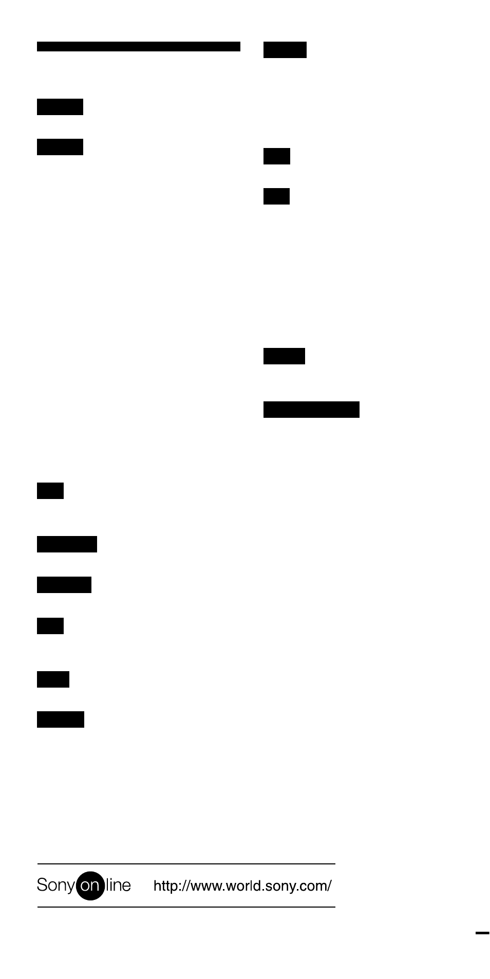 Index | Sony RM-VL900 User Manual | Page 56 / 56