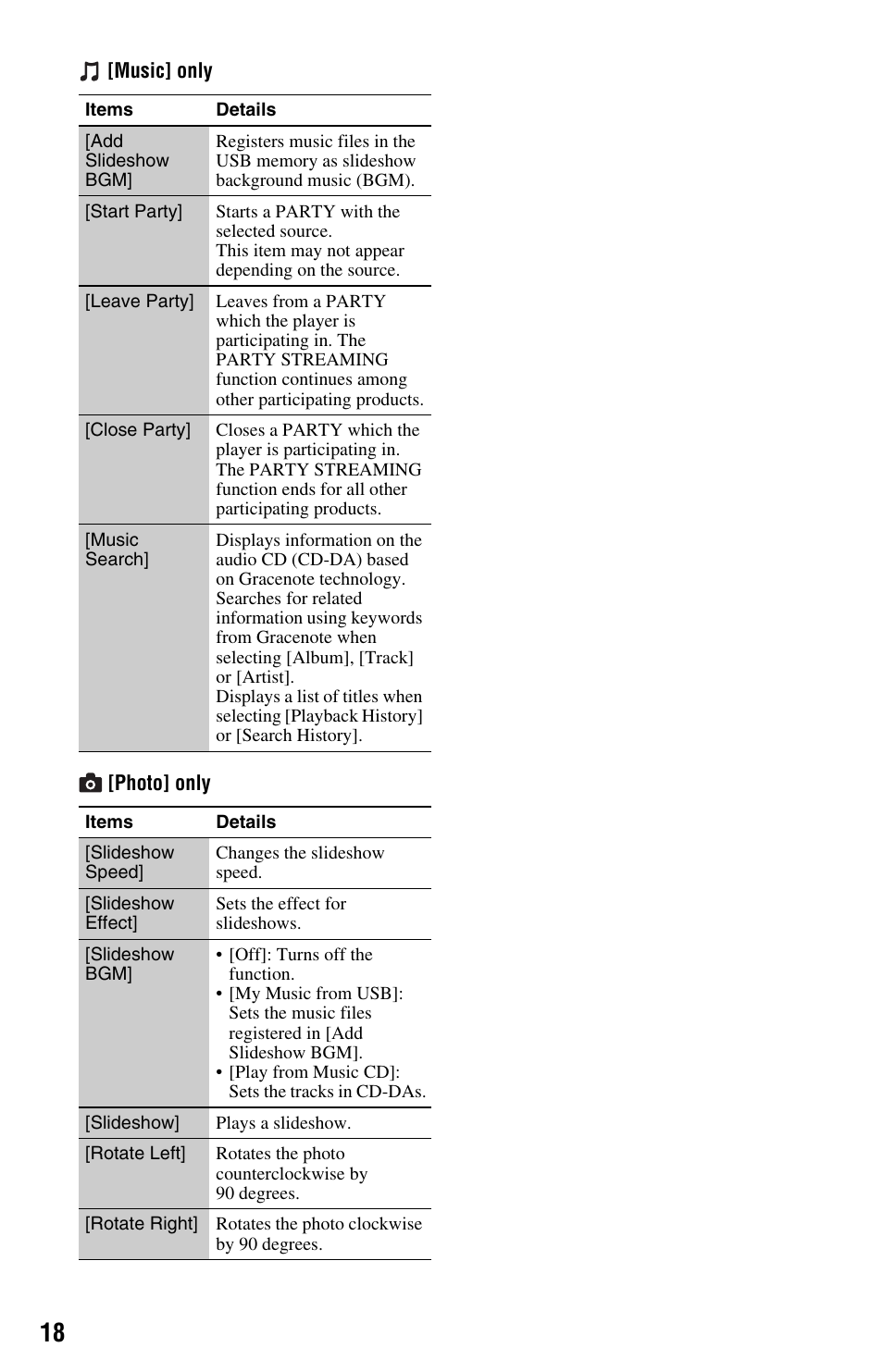 Sony BDP-S580 User Manual | Page 18 / 35