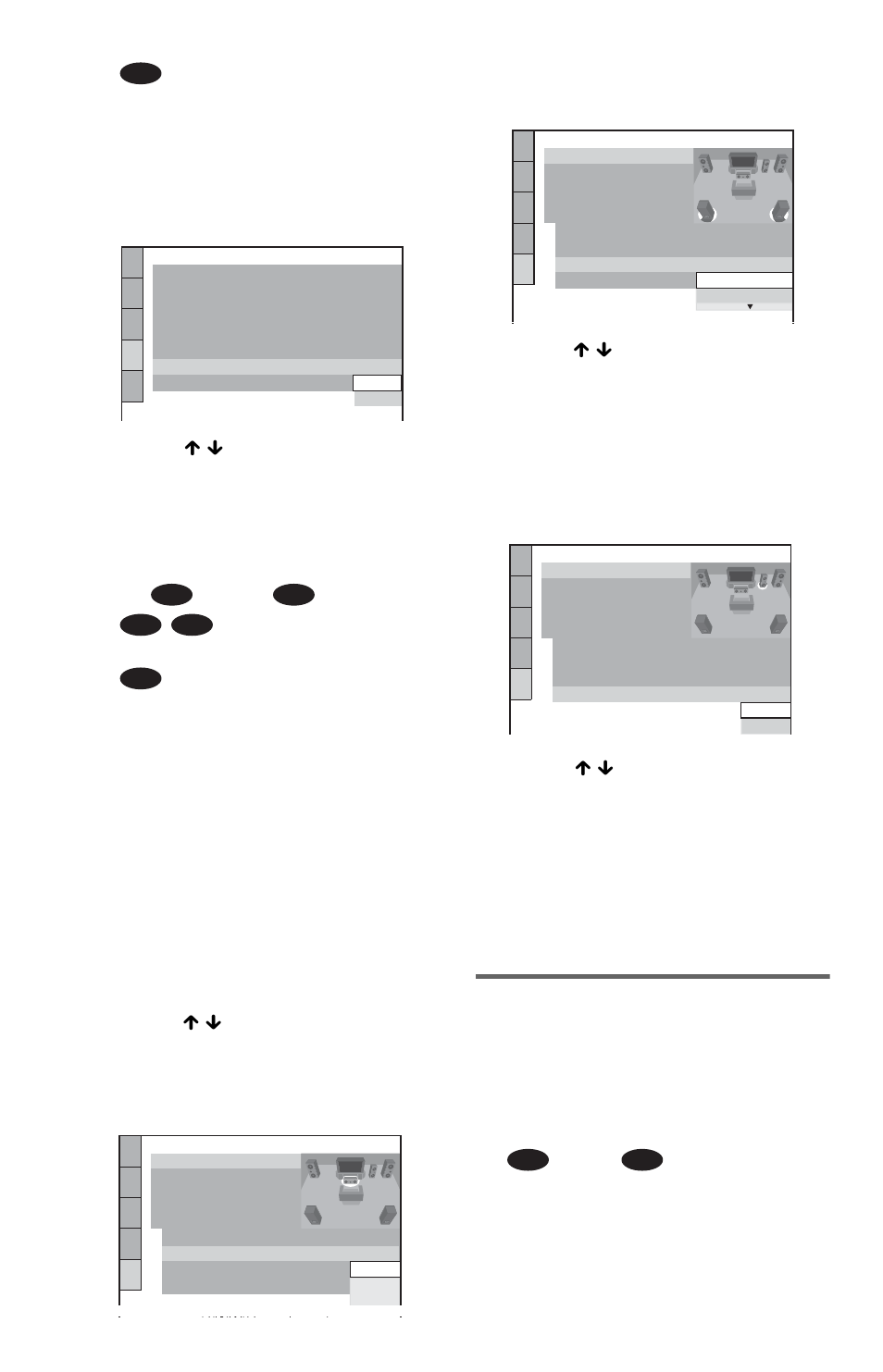 Enjoying the surround sound effects, Press enter | Sony DVP-CX985V User Manual | Page 30 / 104