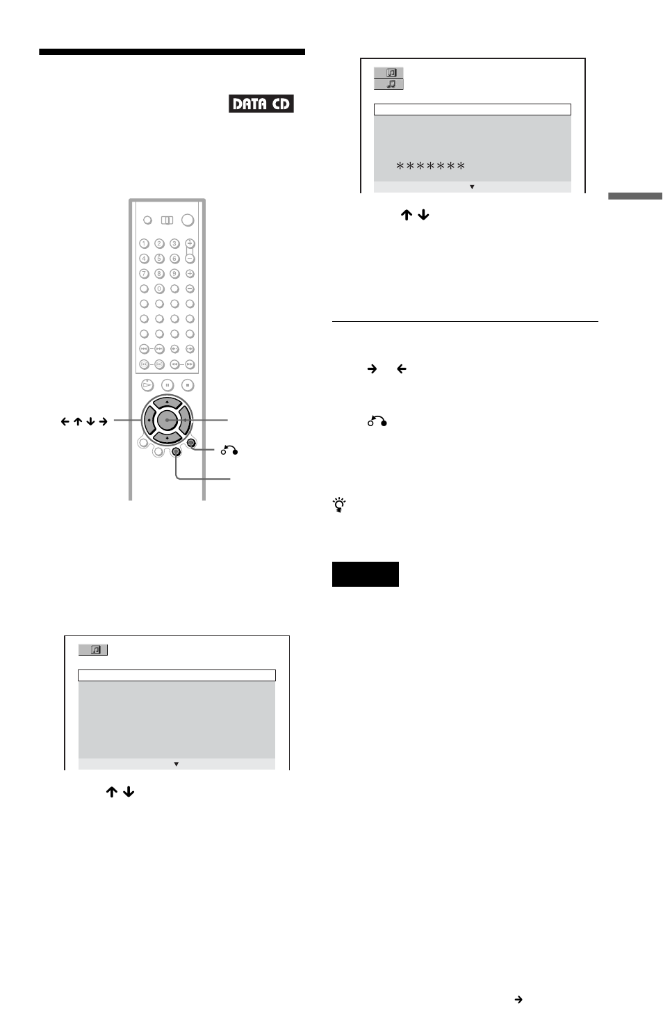 Selecting and playing an mp3 audio track | Sony DVP-CX985V User Manual | Page 41 / 104