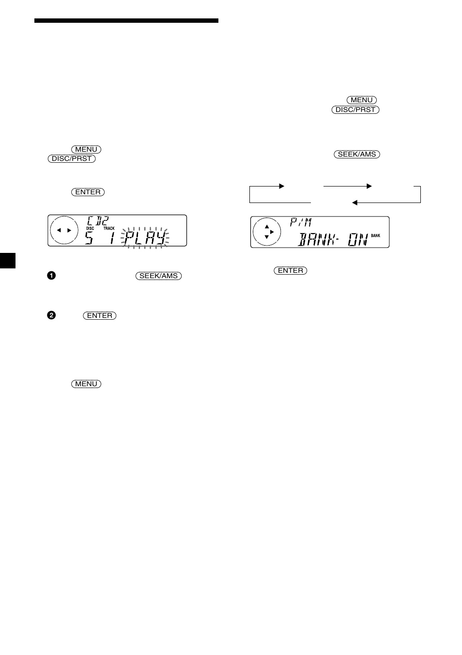 Selecting specific tracks for playback — bank, 14 selecting specific tracks for playback | Sony CDX-C7000X User Manual | Page 14 / 28