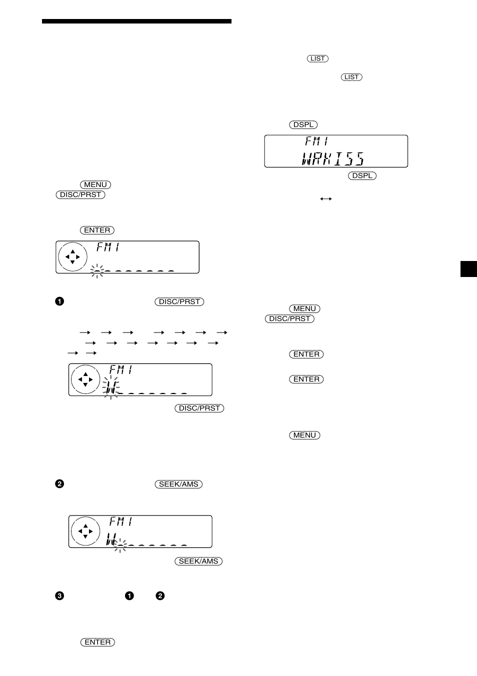 Storing the station names — station memo, 17 storing the station names | Sony CDX-C7000X User Manual | Page 17 / 28