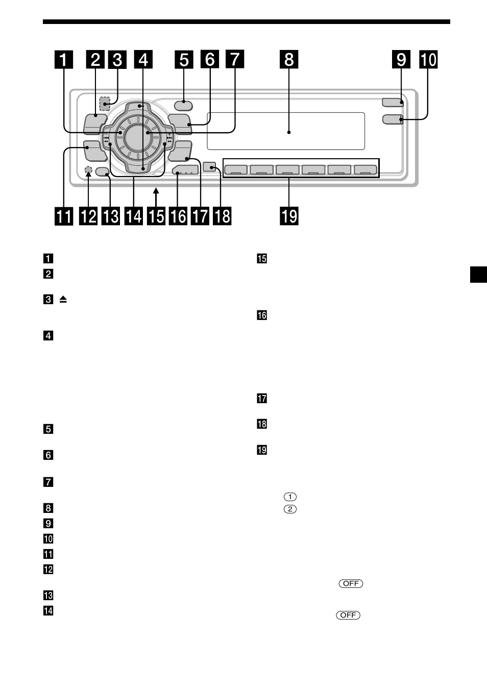 Location of controls, 5location of controls | Sony CDX-C7000X User Manual | Page 5 / 28