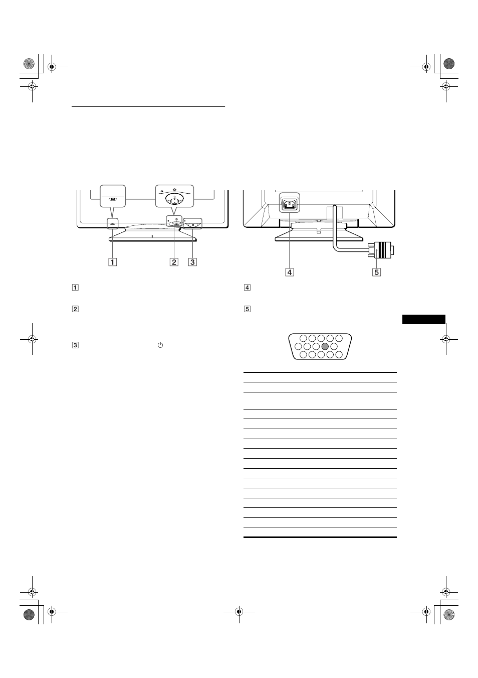 Identification des composants et des commandes | Sony CPD-G200 User Manual | Page 19 / 46