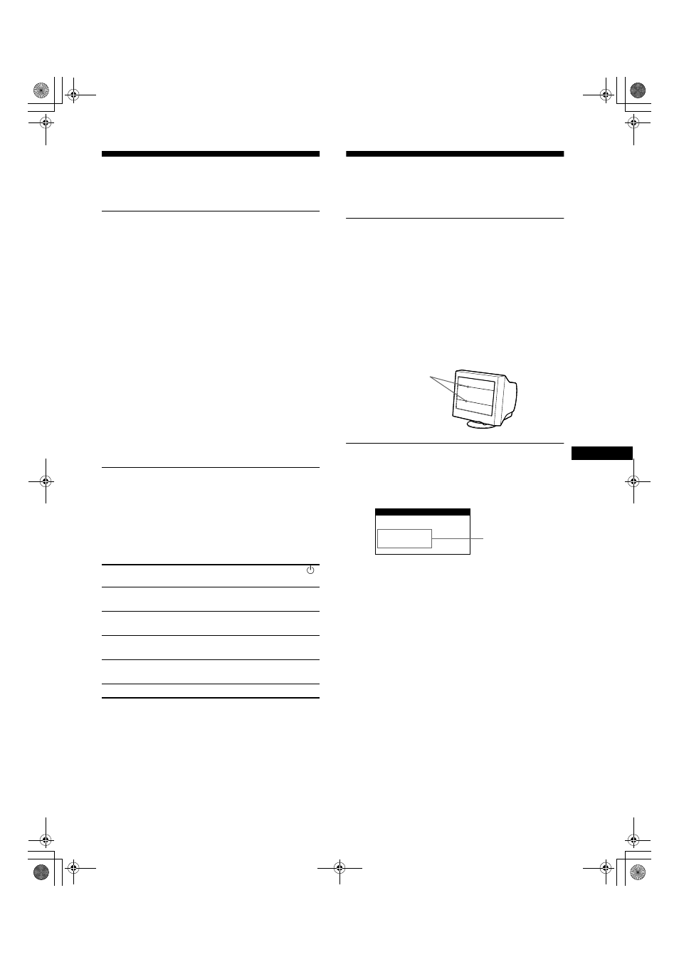 Caractéristiques techniques, Modes présélectionné et utilisateur, Fonction d’économie d’énergie | Dépannage, Messages affichés à l’écran | Sony CPD-G200 User Manual | Page 27 / 46