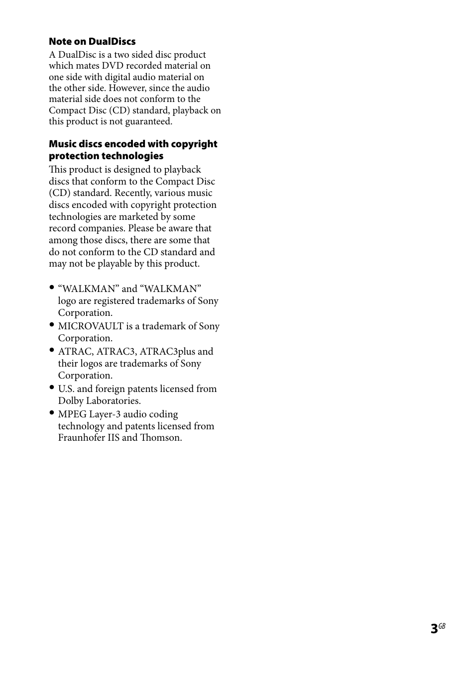 Sony CMT-BX7DAB User Manual | Page 3 / 32