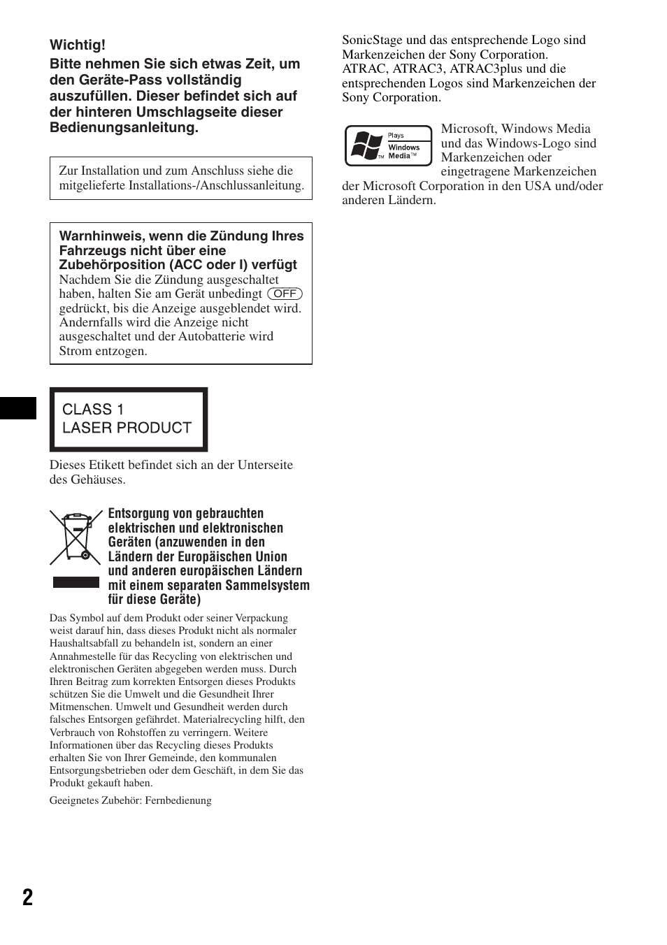 Sony CDX-A360 User Manual | Page 20 / 96