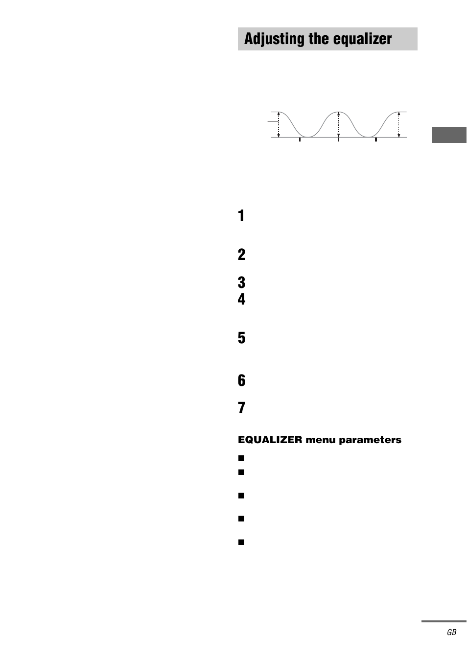 Adjusting the equalizer | Sony STR-DA5000ES User Manual | Page 41 / 68