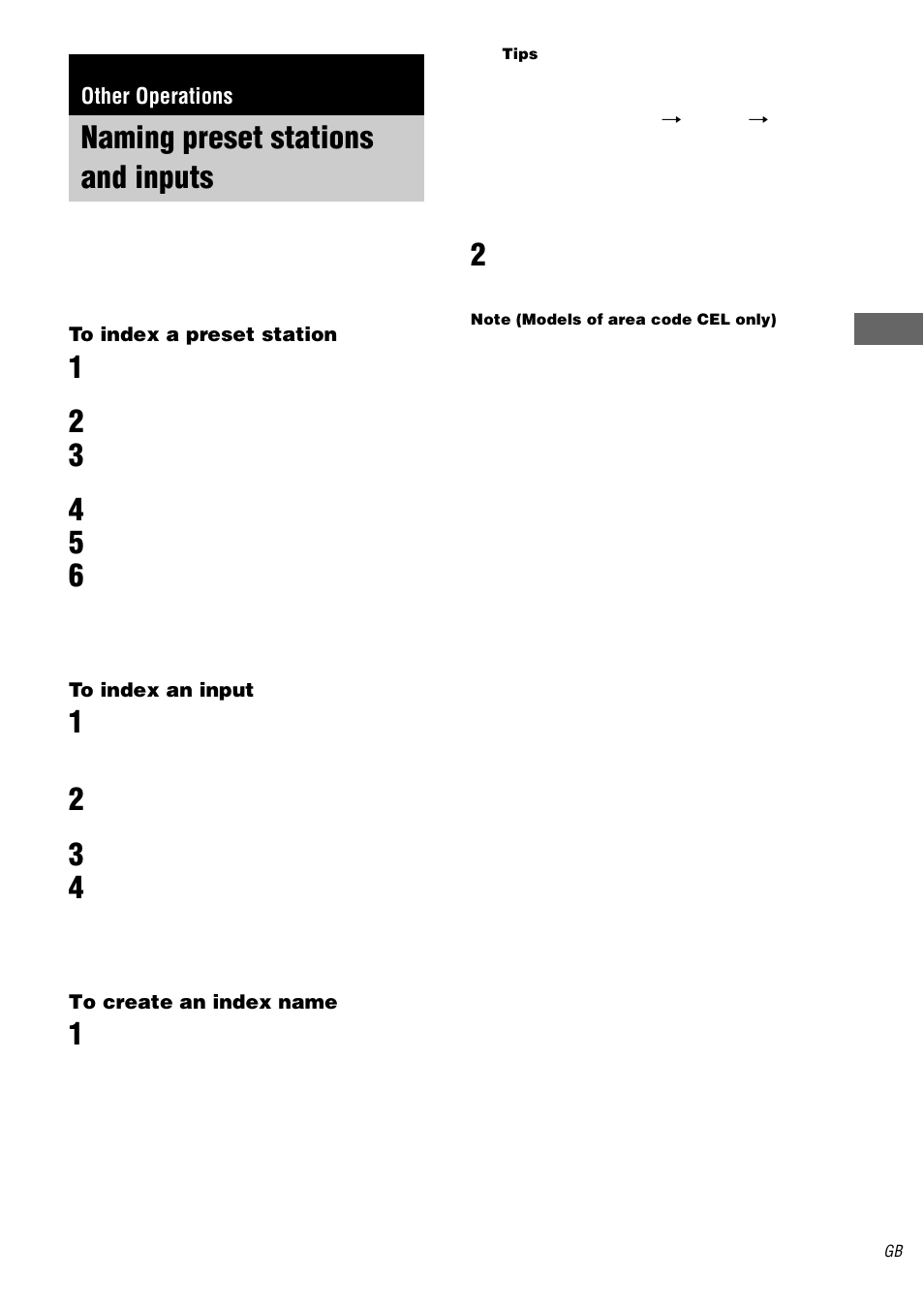 Other operations, Naming preset stations and inputs | Sony STR-DA5000ES User Manual | Page 49 / 68