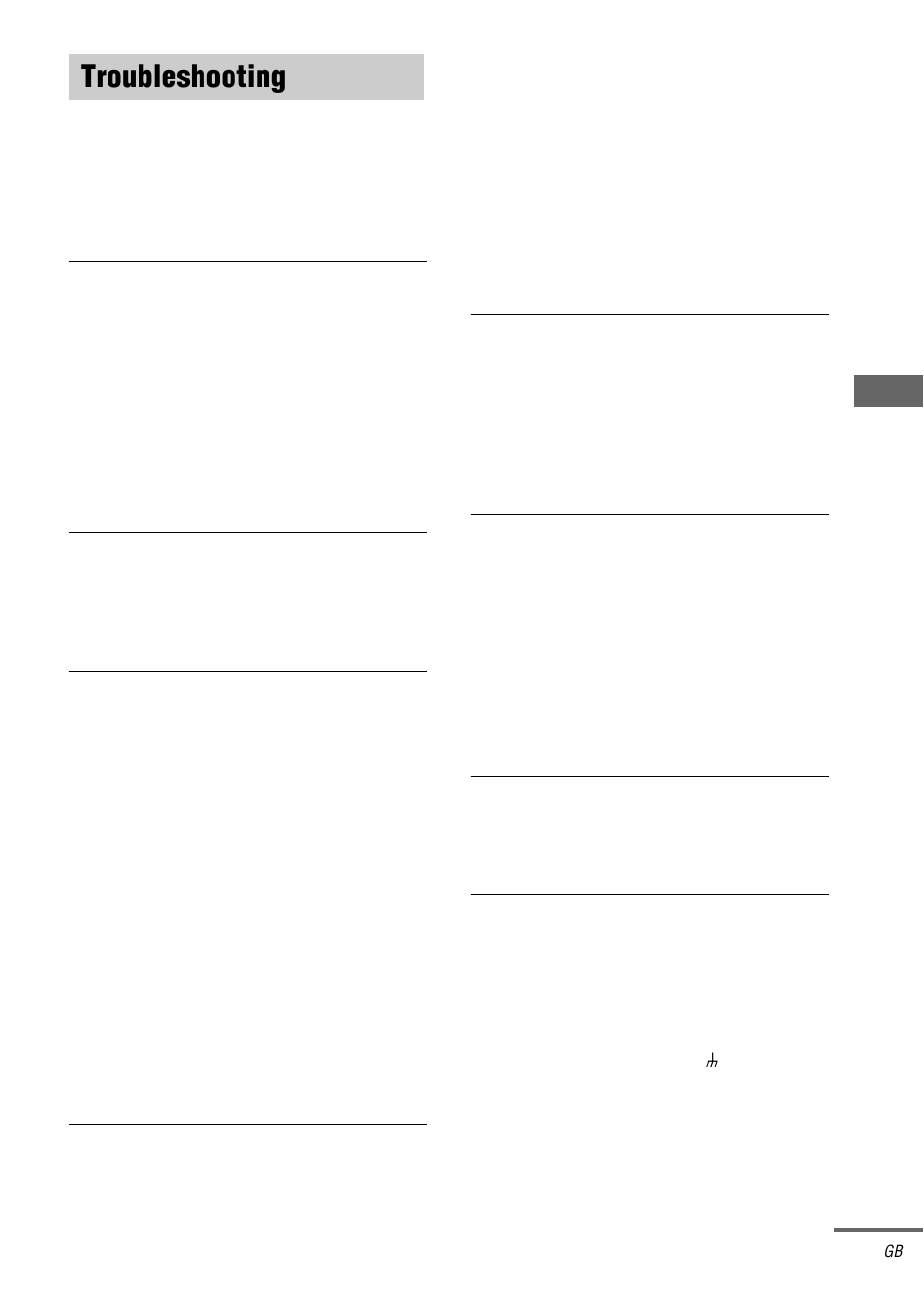 Troubleshooting | Sony STR-DA5000ES User Manual | Page 57 / 68