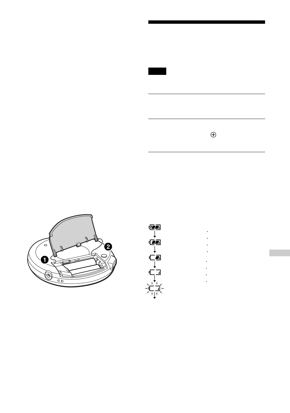 Using dry batteries | Sony D-EJ616CK User Manual | Page 19 / 24