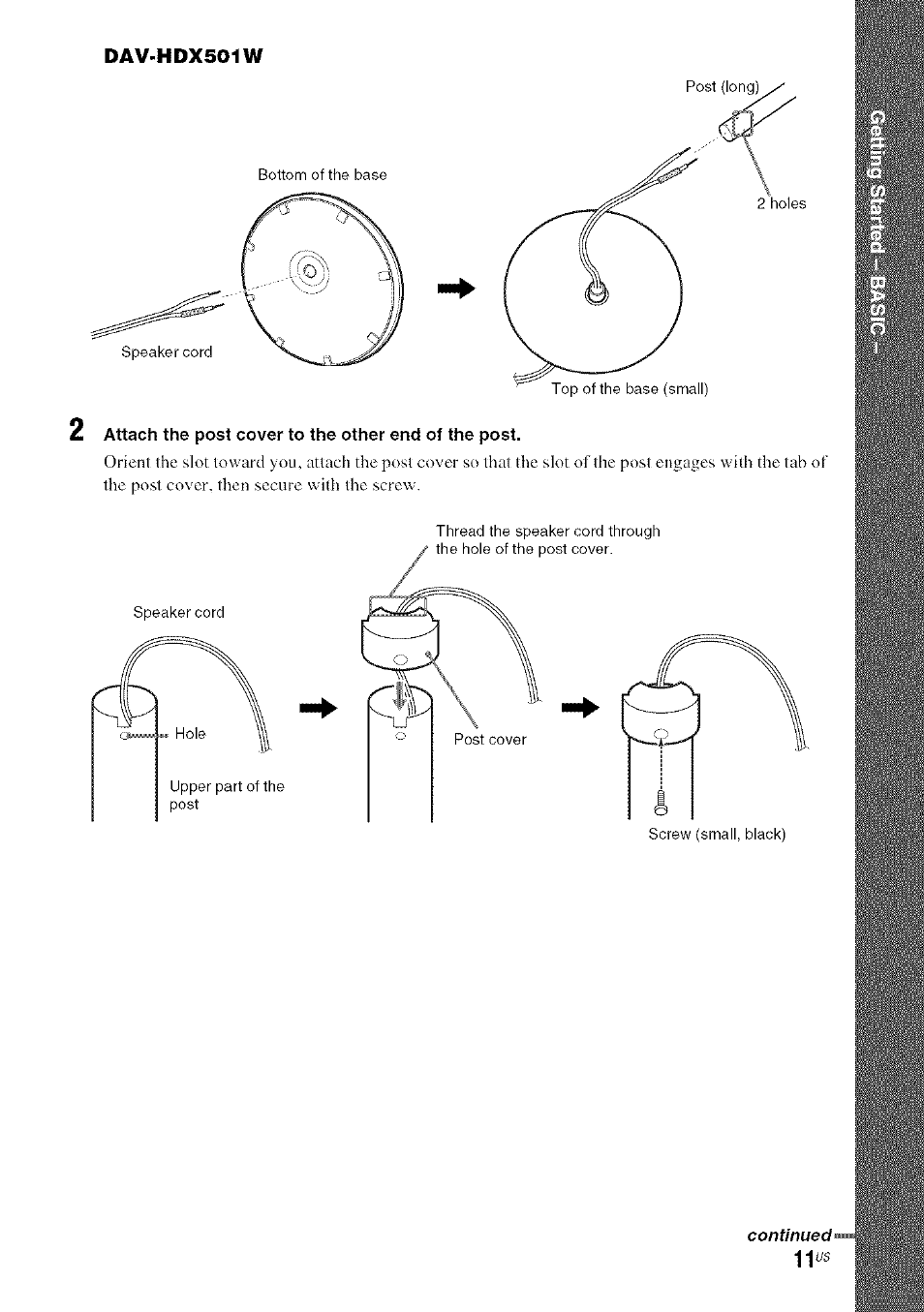 Dav-hdx501w | Sony DA V-HDX5OO User Manual | Page 11 / 120