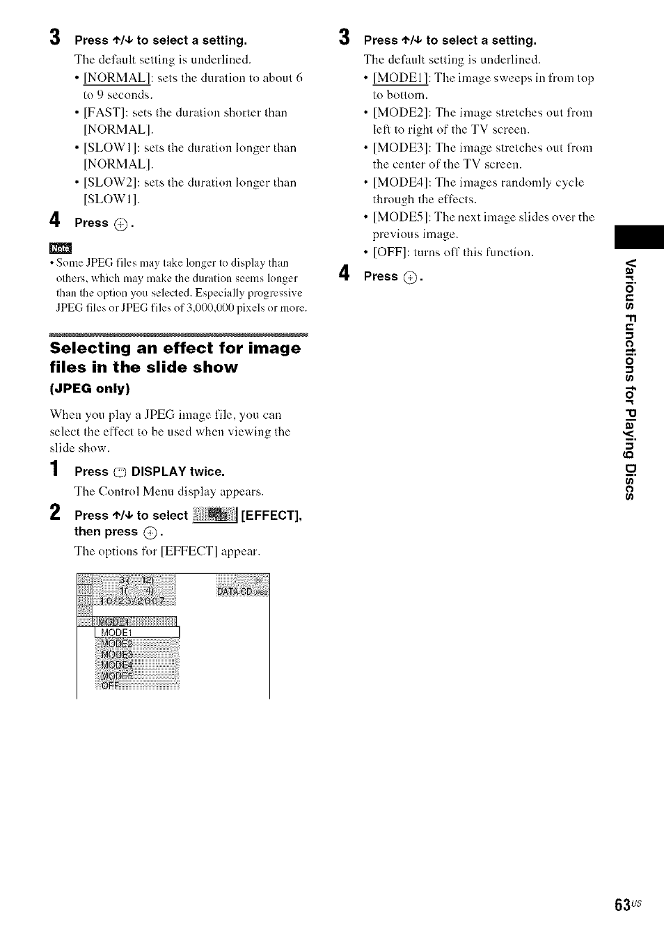 1"/ф | Sony DA V-HDX5OO User Manual | Page 63 / 120