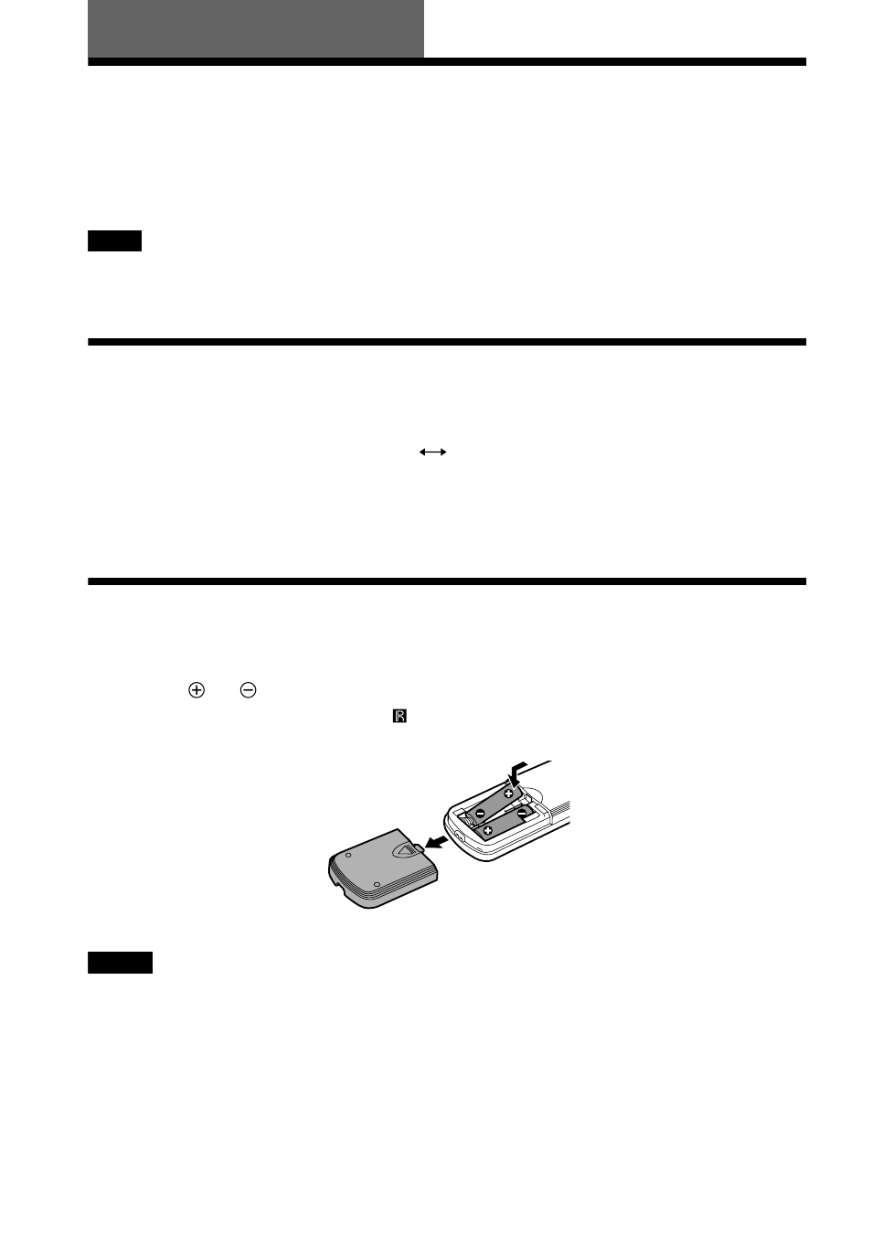 Getting started, Quick overview, Step 1: unpacking | Step 2: inserting batteries into the remote, R) (14) | Sony DVP-NS300 User Manual | Page 14 / 76