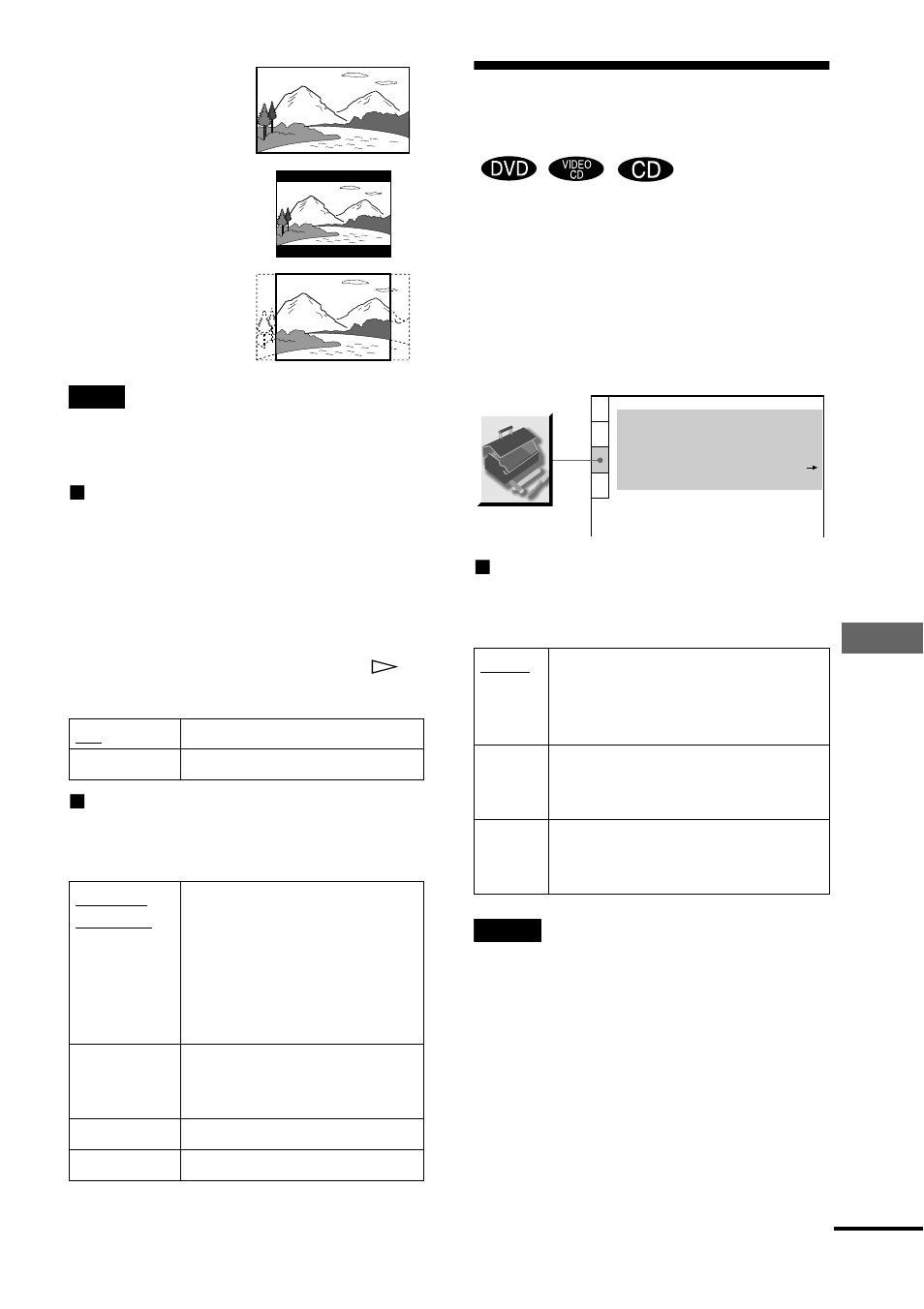 Custom settings (custom setup), Custom settings, Se tt ings a nd adjus tme nts | Custom setup) | Sony DVP-NS300 User Manual | Page 59 / 76