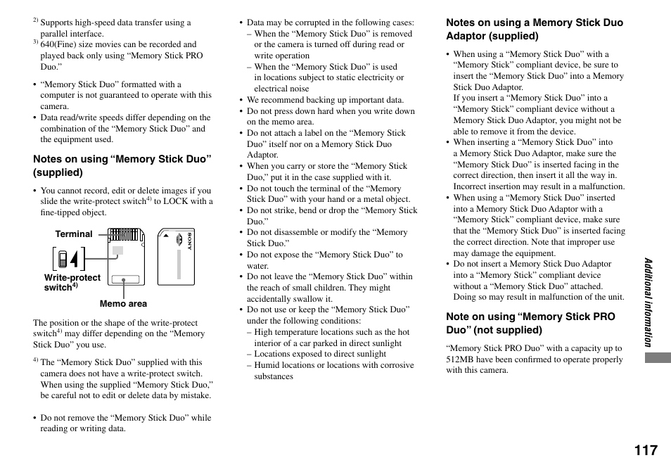 Sony Cyber-shot DSC-L1 User Manual | Page 117 / 128