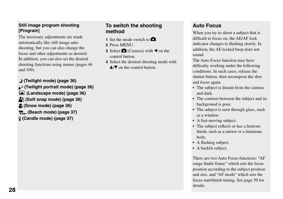 Sony Cyber-shot DSC-L1 User Manual | Page 28 / 128