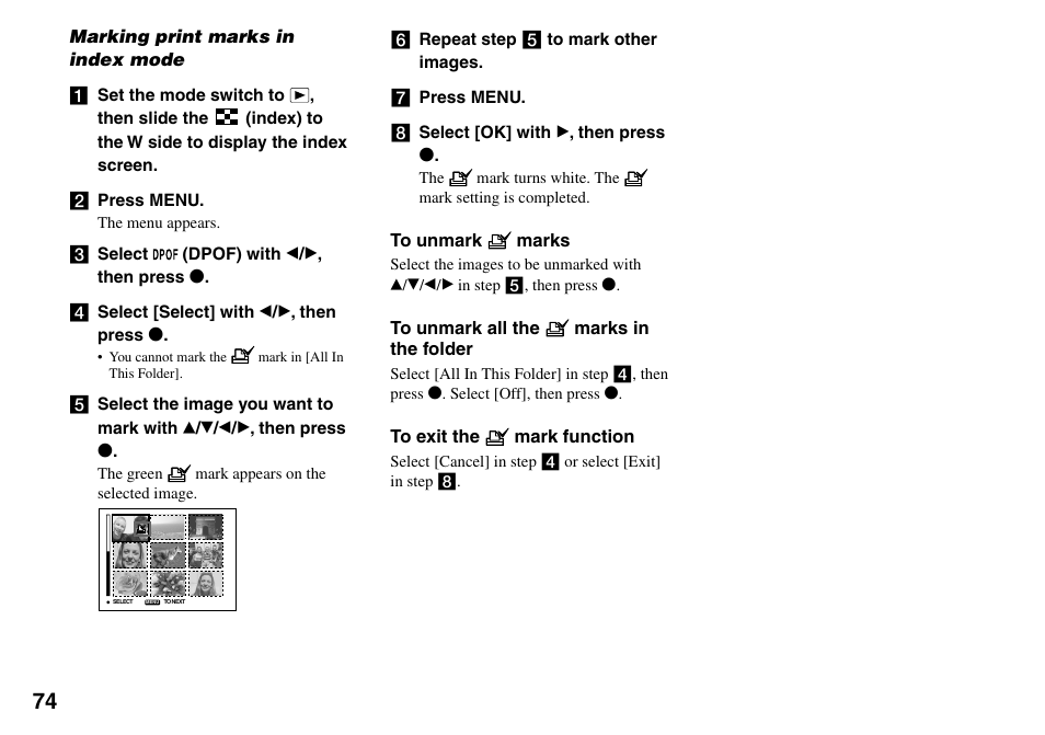 Sony Cyber-shot DSC-L1 User Manual | Page 74 / 128