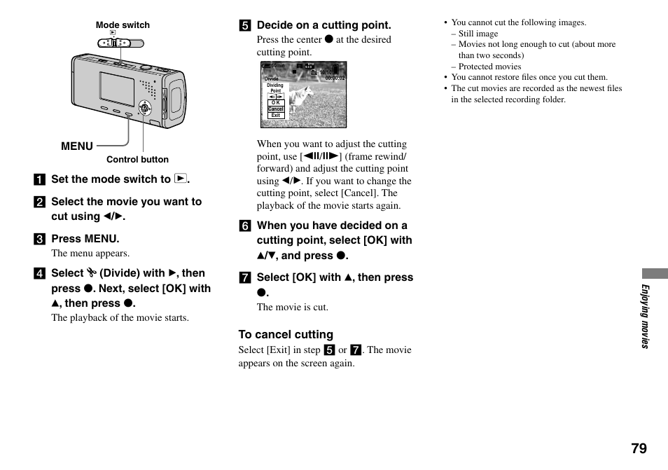 Sony Cyber-shot DSC-L1 User Manual | Page 79 / 128