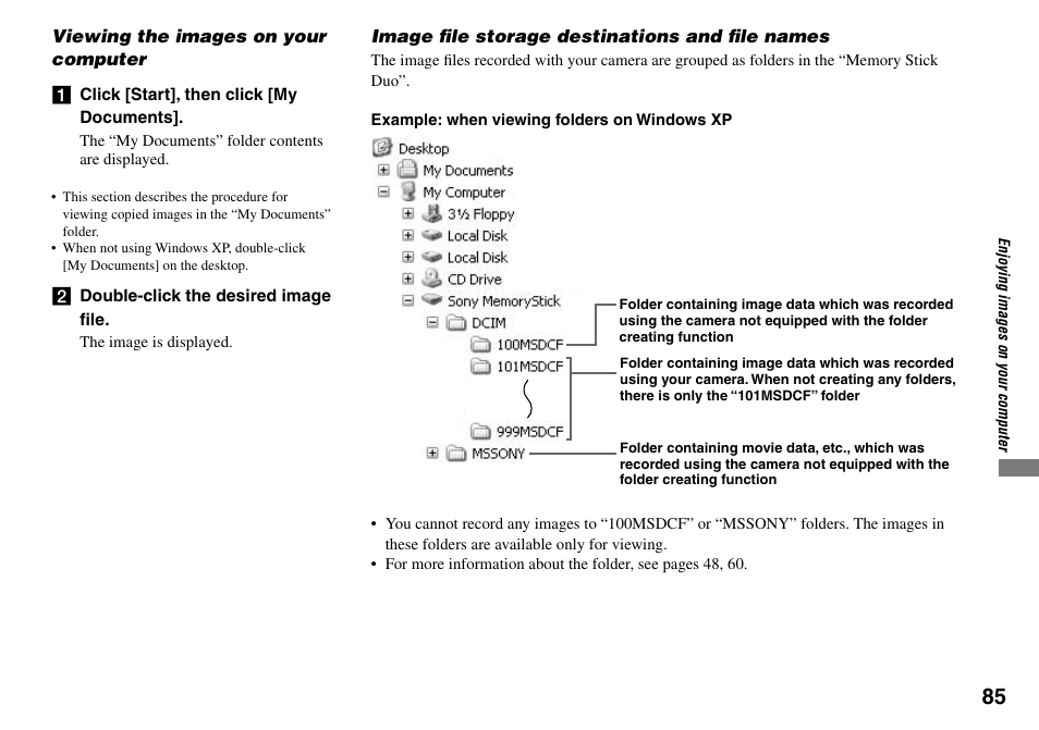 Sony Cyber-shot DSC-L1 User Manual | Page 85 / 128