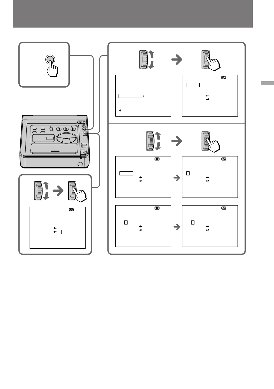 Labeling a cassette etiquetado de videocassettes | Sony GV-D300 User Manual | Page 45 / 88