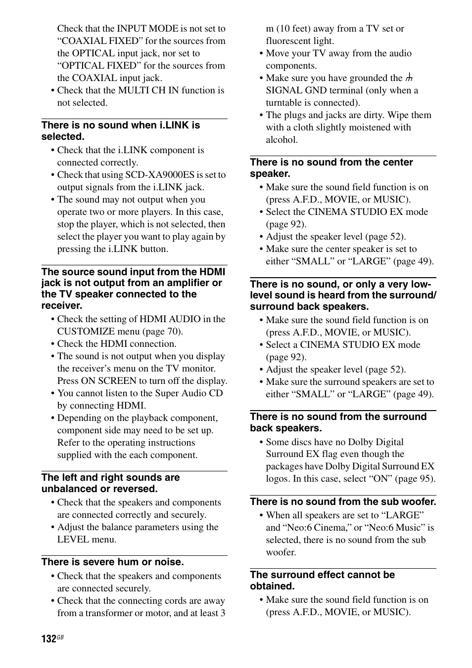 Sony STR-DA7100ES User Manual | Page 132 / 139