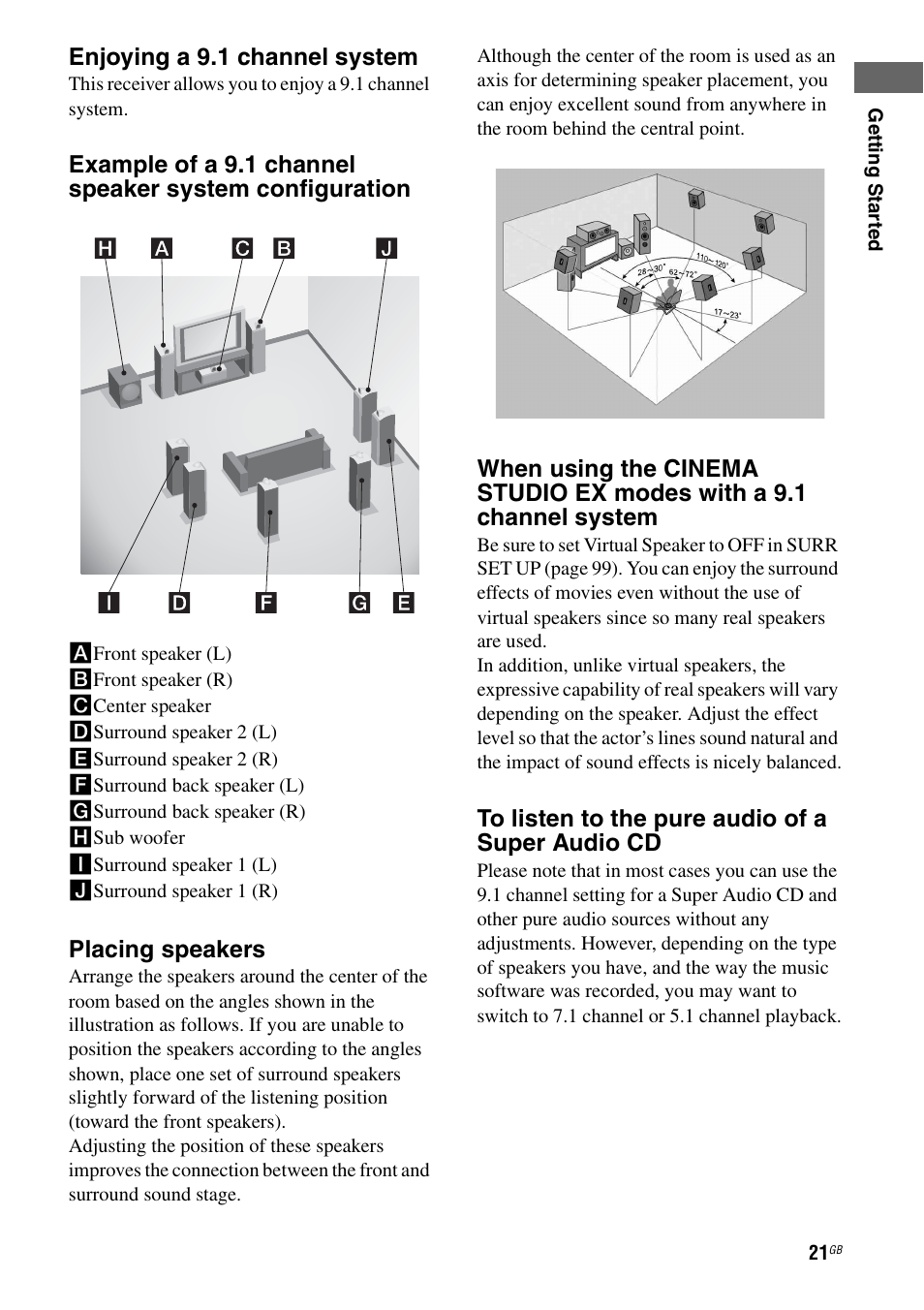 Sony STR-DA7100ES User Manual | Page 21 / 139