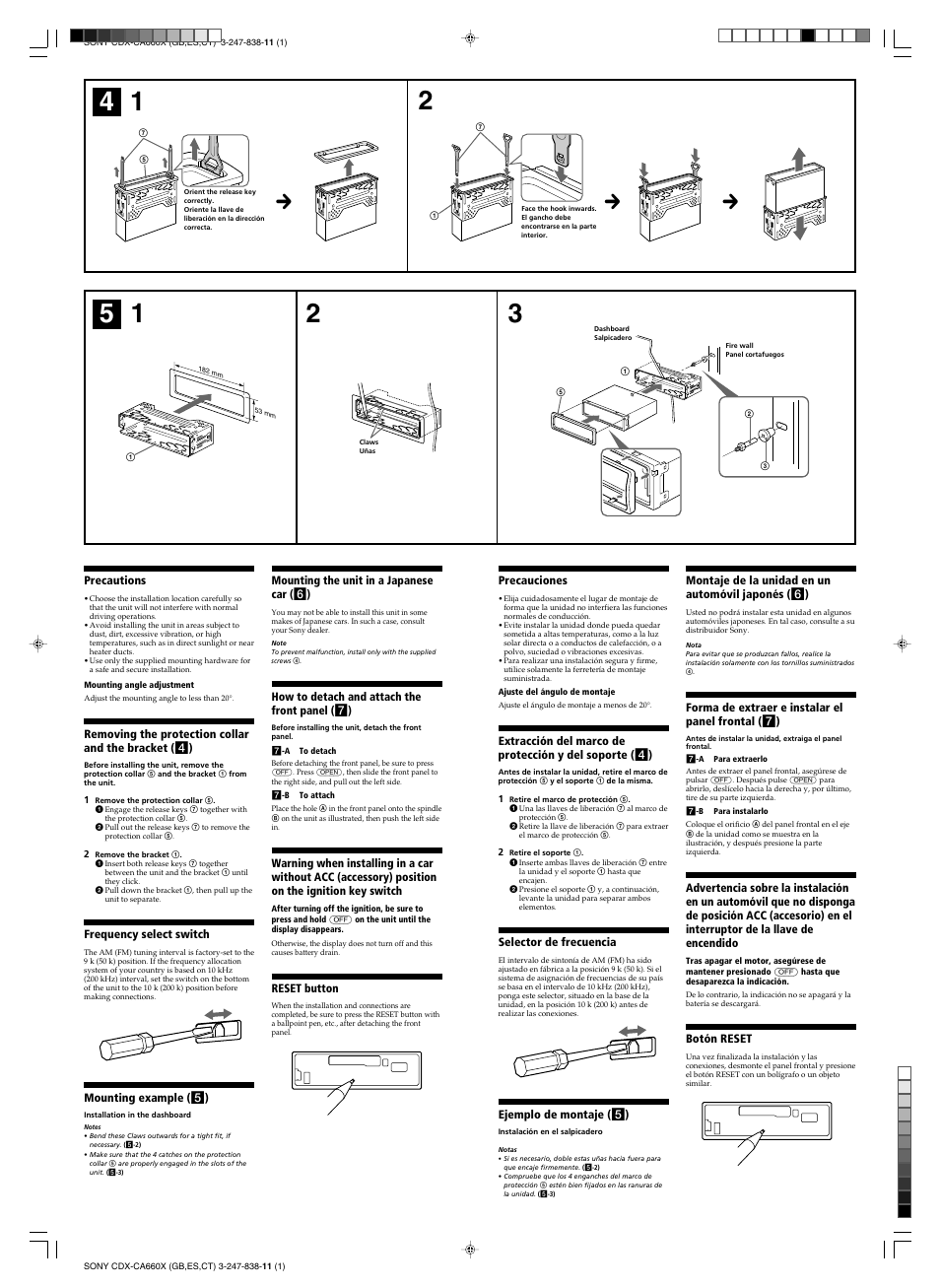 Sony XR-CA660X User Manual | Page 3 / 4