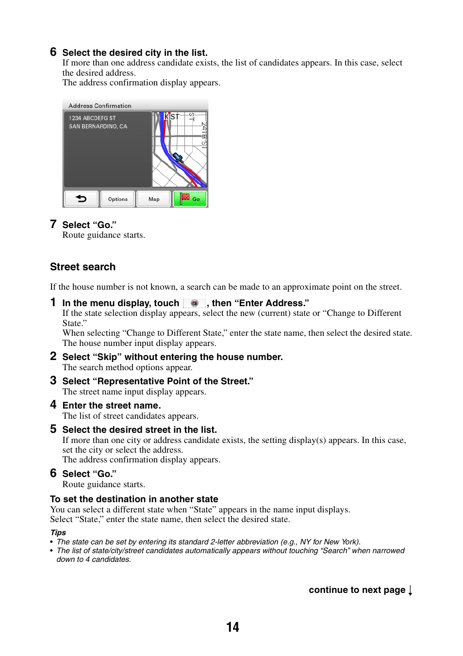 Sony NAV-U NV-U44 User Manual | Page 14 / 54