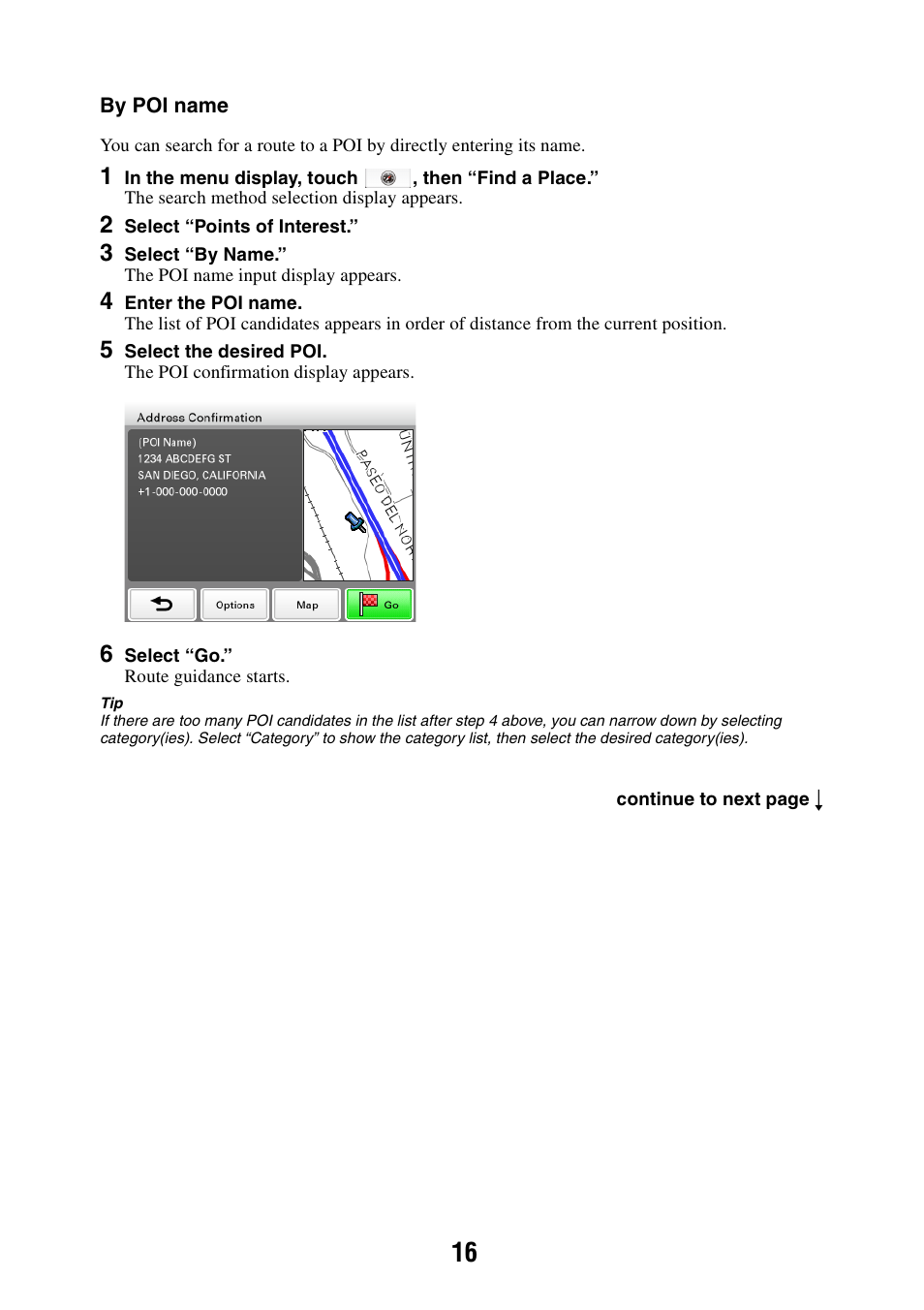 Sony NAV-U NV-U44 User Manual | Page 16 / 54