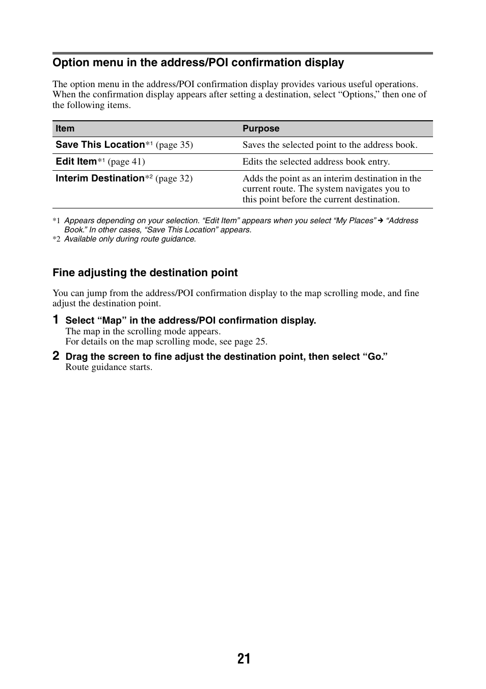 Sony NAV-U NV-U44 User Manual | Page 21 / 54