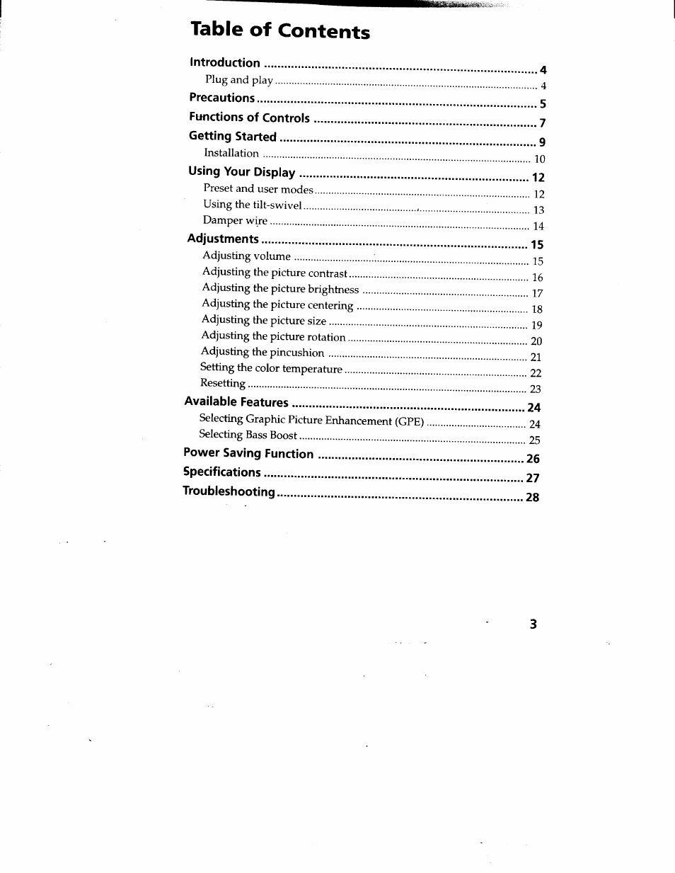 Sony CPD-220VS User Manual | Page 3 / 30