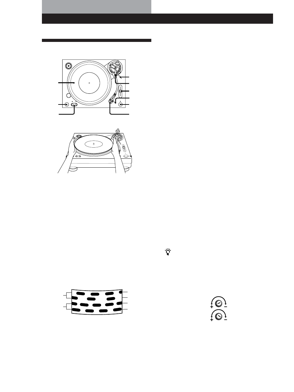 Playing a record | Sony PS-LX300H User Manual | Page 6 / 34