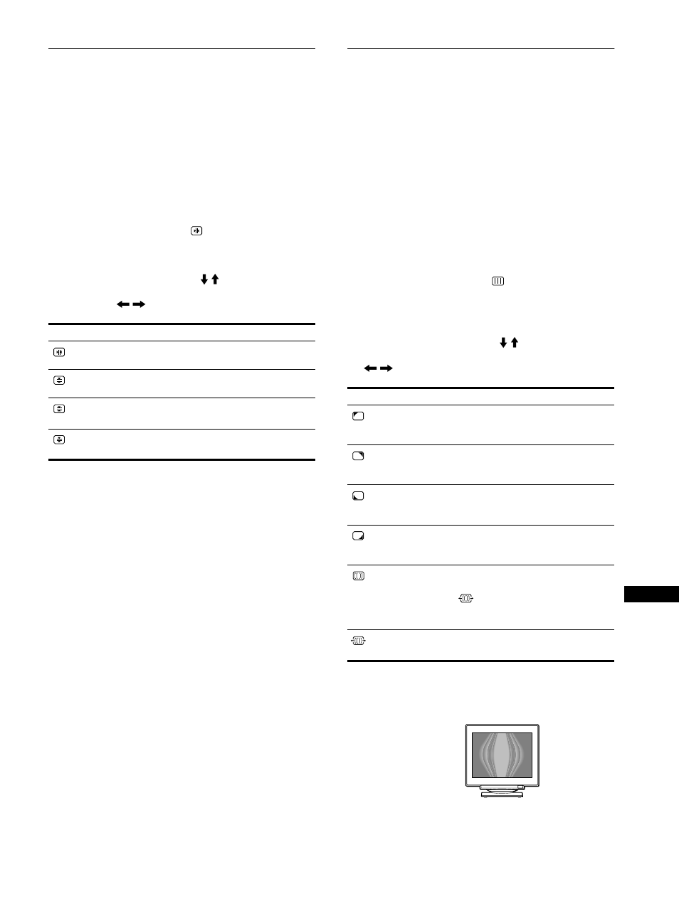 De convergentie instellen (conv), De beeldkwaliteit regelen (scherm) | Sony CPD-E500E User Manual | Page 107 / 132