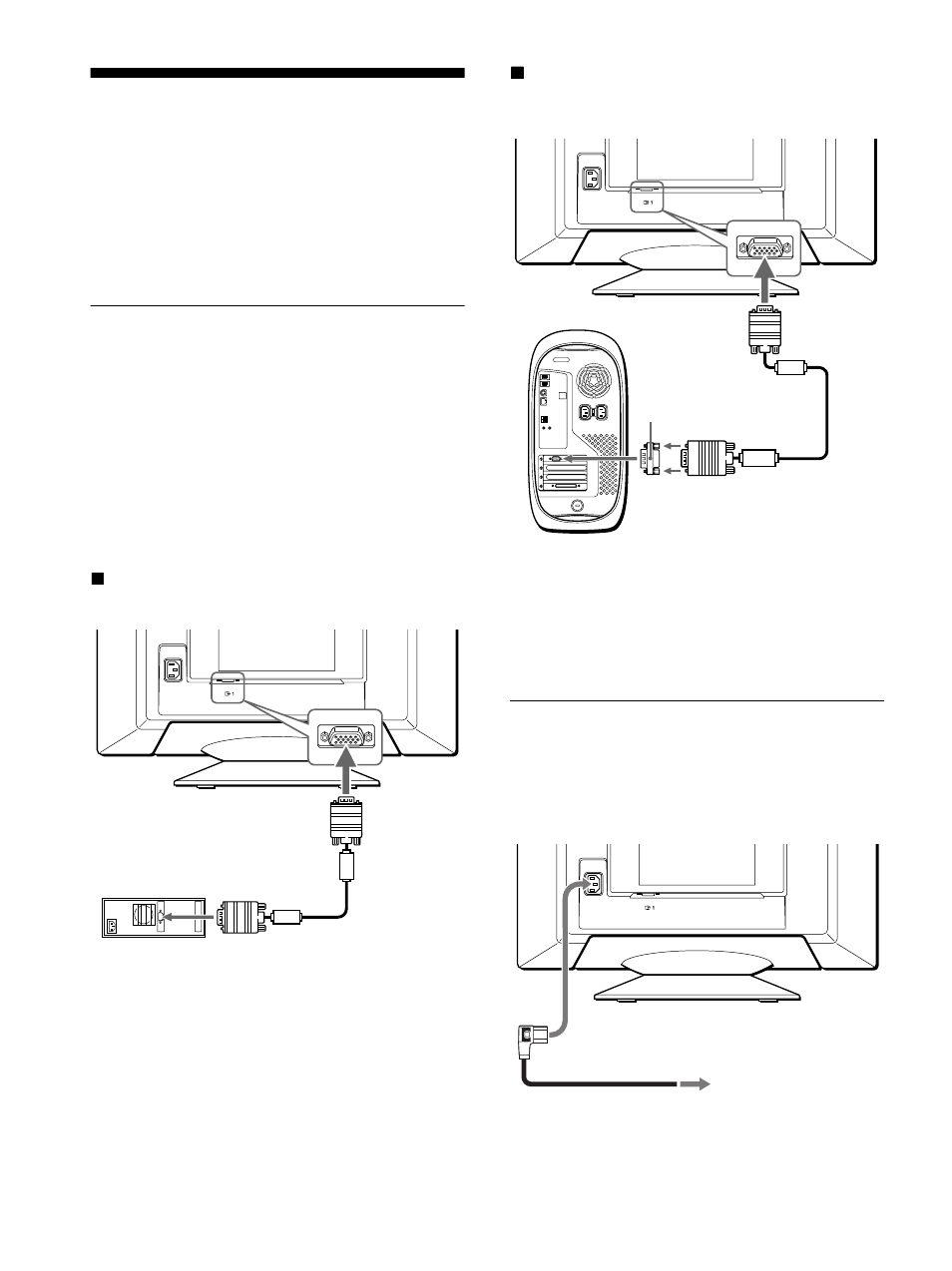 Anschließen des geräts, Schritt 2: anschließen des netzkabels | Sony CPD-E500E User Manual | Page 38 / 132