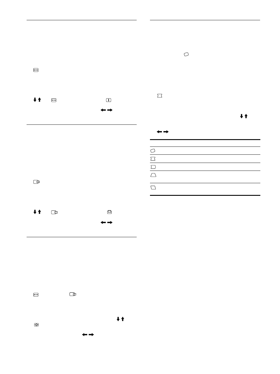 10 einstellen der bildgröße (grösse), Einstellen der bildposition (bildlg), Vergrößern oder verkleinern des bildes (zoom) | Einstellen der form des bildes (geom) | Sony CPD-E500E User Manual | Page 42 / 132