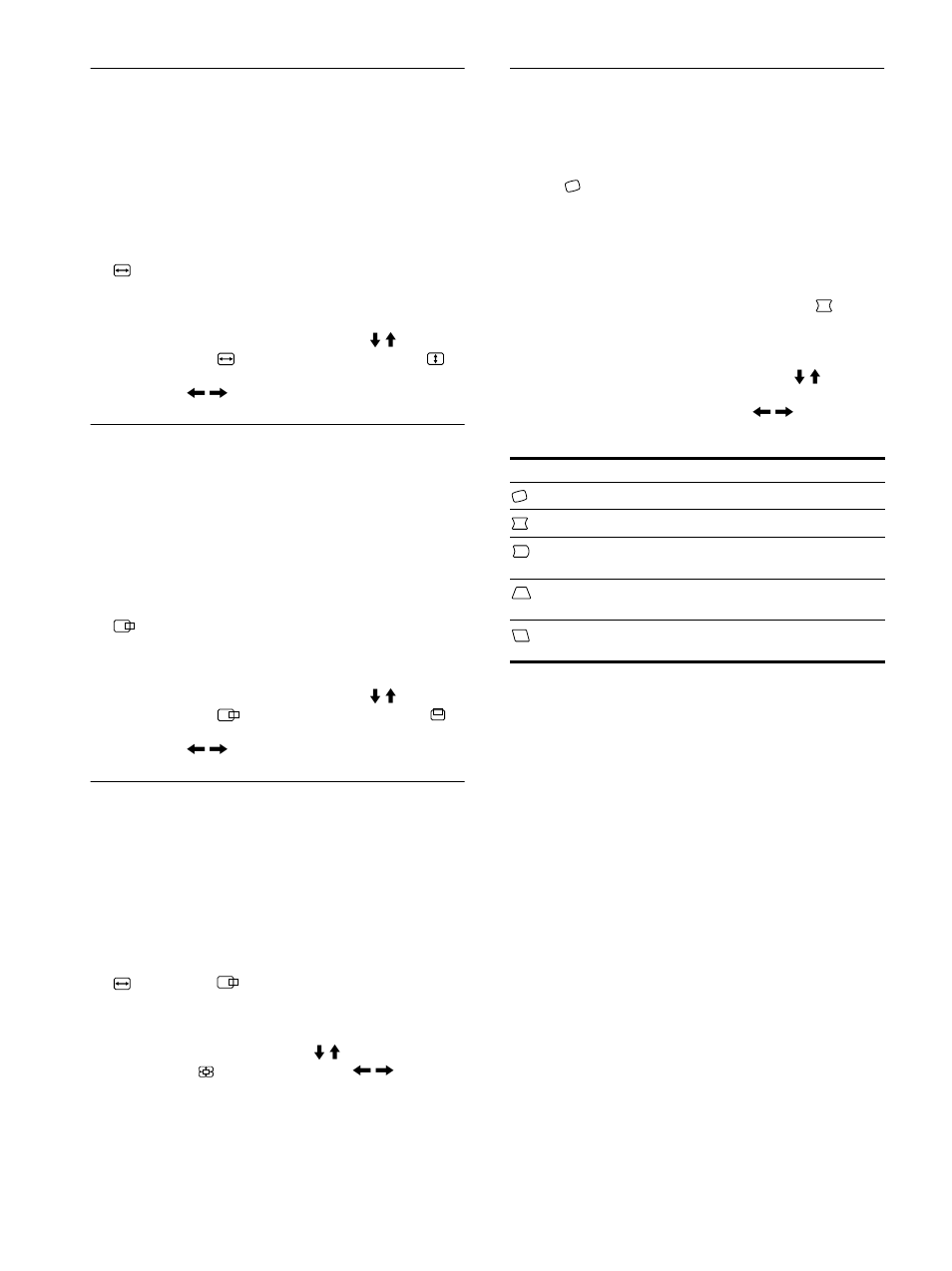10 ajuste del tamaño de la imagen (tamaño), Ajuste del centrado de la imagen (centro), Ampliación o reducción de la imagen (zoom) | Ajuste de la forma de la imagen (geom) | Sony CPD-E500E User Manual | Page 58 / 132