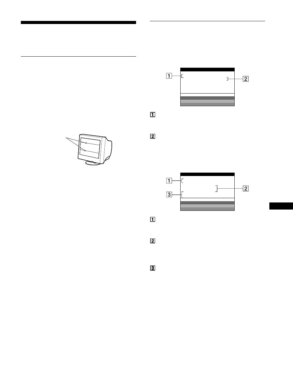 Solución de problemas, Mensajes en pantalla | Sony CPD-E500E User Manual | Page 63 / 132