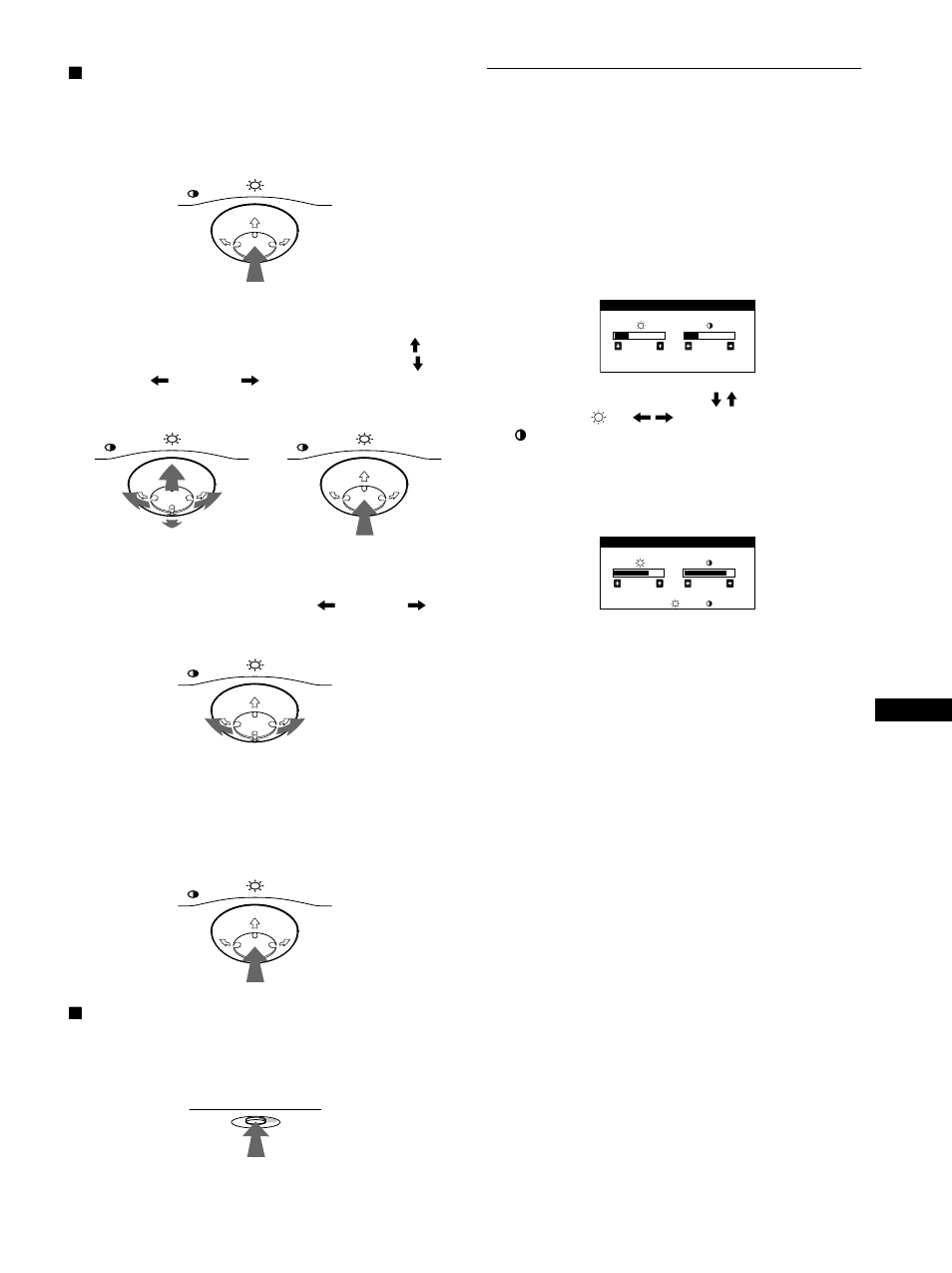 Regolazione della luminosità e del contrasto | Sony CPD-E500E User Manual | Page 73 / 132