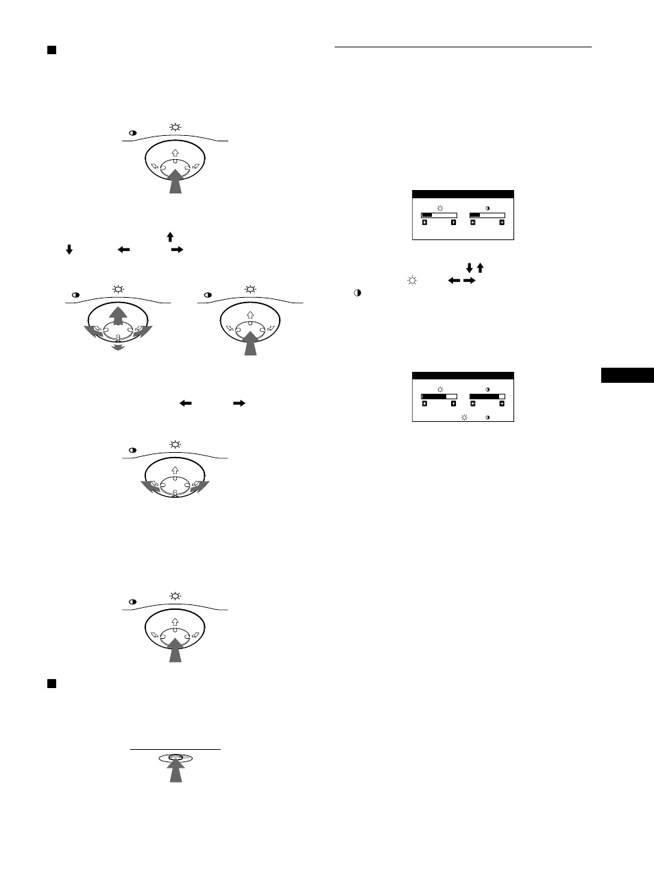 Adjusting the brightness and contrast | Sony CPD-E500E User Manual | Page 9 / 132