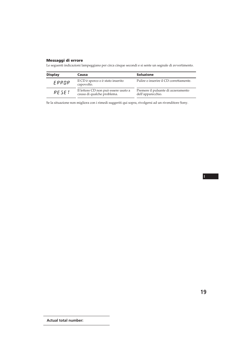 Sony CDX-4100RDS User Manual | Page 73 / 74