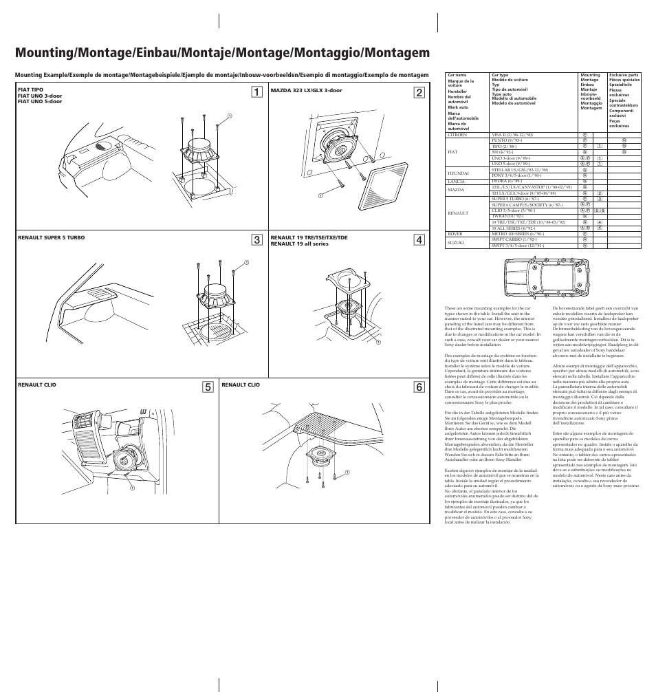 Sony XS-A1025 User Manual | Page 2 / 2