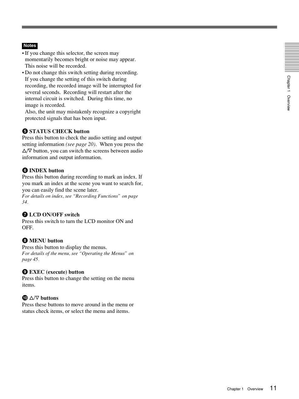 Sony 1080i User Manual | Page 11 / 76