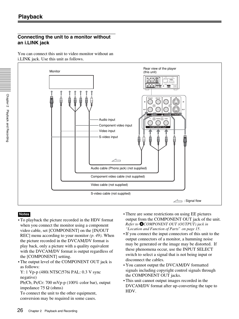 Playback | Sony 1080i User Manual | Page 26 / 76