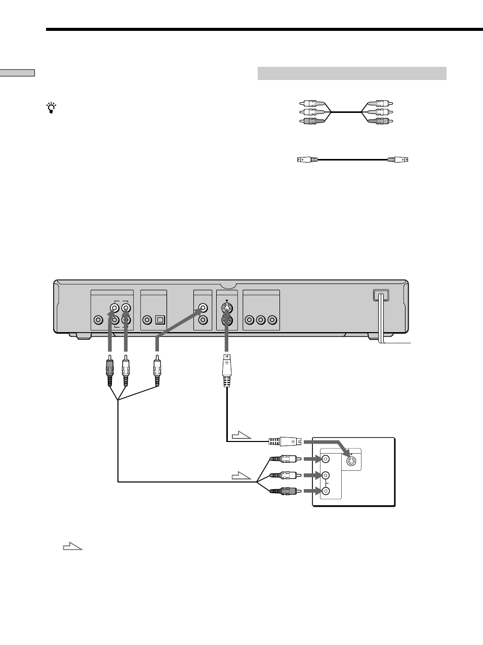 Tv hookups, Tv hookups 8, Required cords | Getting started | Sony DVP-K350 User Manual | Page 8 / 80